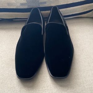Massimo Matteo velvet leather slip on loafers Italy SZ 8 NEW
